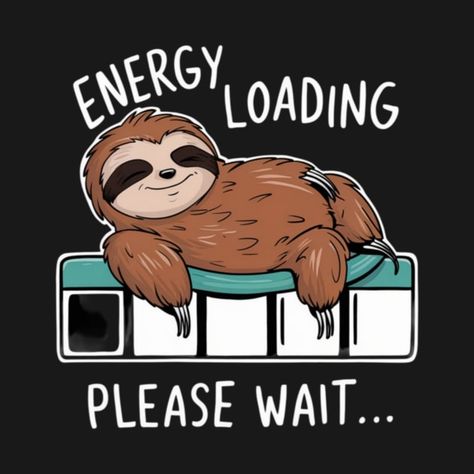 Check out this awesome '%E2%80%9CEnergy+Loading+Sloth+Tee%E2%80%9D' design on @TeePublic! Cool Graphic Tshirt Designs, Teepublic T Shirts Design, Sloth Pictures, Cute Sloth Pictures, Funny Laptop Stickers, Coffee Cartoon, Mens Smart Casual Outfits, Tshirt Design Inspiration, Funny Tshirt Design