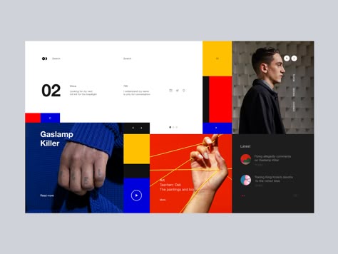 Time for a Change: Mondrianism in Web Design Interaktives Design, Fashion Editorial Layout, Ui Animation, Webdesign Inspiration, Web Ui Design, Web Design Trends, Web Inspiration, Graphic Design Trends, Piet Mondrian