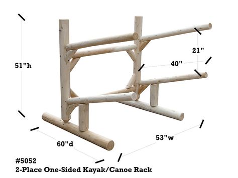 2 Place Kayak Rack | Free Standing Kayak & Canoe Storage Kayaking Accessories, Cabin Hacks, Kayak Hacks, Sup Storage, Diy Kayak Storage, Boat Rack, Kayak Holder, Paddleboard Rack, Canoe Storage