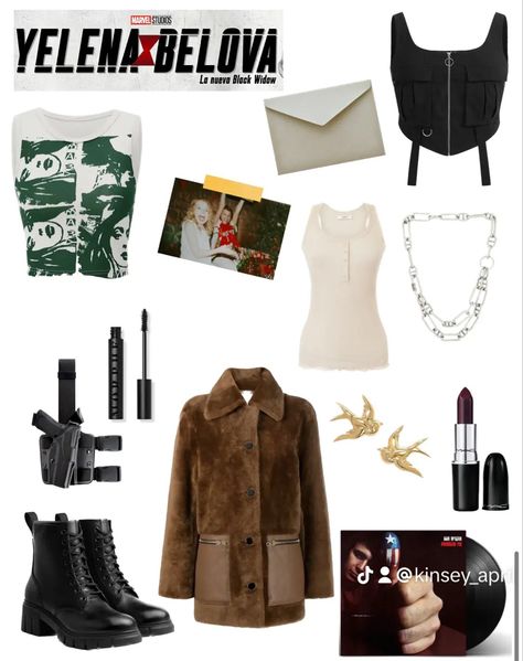 Yelena Belova Outfit Inspired, Yelena Belova Inspired Outfits, Yelena Belova Outfit, Personality Database, Marvel Inspired Outfits, Marvel Fashion, Avengers Outfits, Yelena Belova, What To Do When Bored