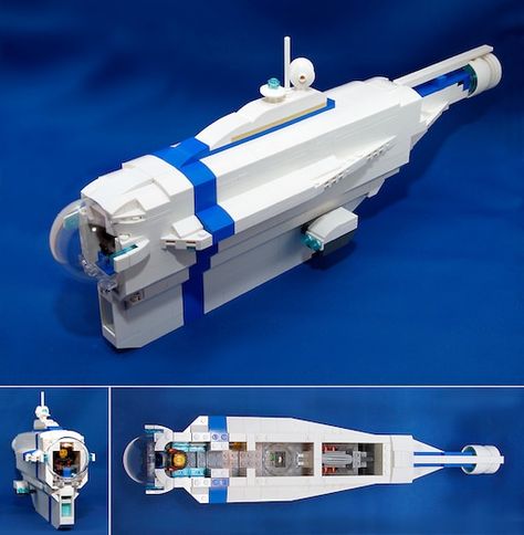 Steam Community: Subnautica. LEGO Cyclops!    This has been in progress for the last month or so and it's finally finished!  Total length is 15 inches.  It features a removable roof with a detailed interior for the upper deck Subnautica Cyclops, Lego Subnautica, Lego Submarine, Subnautica Creatures, Subnautica Concept Art, World Underwater, Lego Wallpaper, Lego System, Lego Custom Minifigures