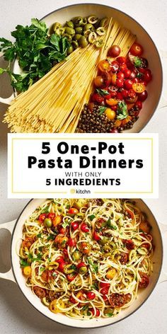 One-Pot Pasta Recipes - Easy Pot Pasta Meal Ideas | Kitchn Healthy Stew, Types Of Pasta, Recipes Only, Healthy One Pot Meals, Resep Pasta, Pasta Vegetariana, One Pot Pasta Recipes, Pasti Sani, Pasta Dinners