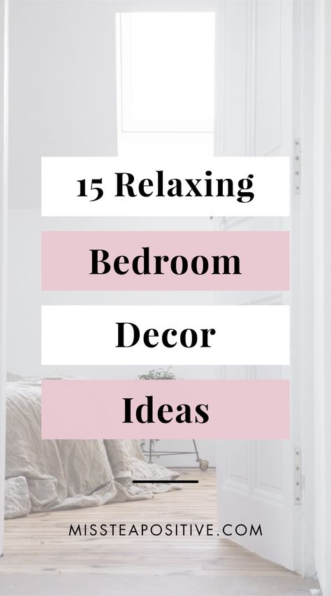 Peaceful Bedding, Guest Room Decor Ideas Cozy, Feminin Bedrooms, Calm Bedrooms Ideas, Relaxing Bedroom Ideas Minimalist, Bedroom Decor Ideas For Women Simple, Extra Bedroom Decorating Ideas, Inspirational Bedroom Ideas, Adult Feminine Bedroom Ideas