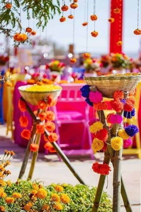 Giving a warm welcome to this phase - we have selected Holi decor that would spread more colors to your life as you spread happiness further. Save them now! #Holi #HoliHai #HatkeHoli Holi With Flowers, Holi Backdrop Ideas, Holi Event Decor, Holi Party Decor, Holi Theme Decoration, Holi Celebration Decoration, Holi Festival Decoration, Holi Decorations Ideas, Holi Ideas