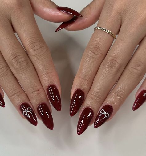 Wine Nails, Manikur Kuku, Velvet Nails, Grunge Nails, Blush Nails, Casual Nails, Soft Nails, Red Nail, Nagel Inspo