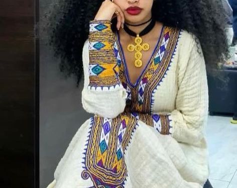 Simple Habesha Dress Fetil Habesha Kemis Zuria - Etsy Australia Ethiopian Wedding Dress, Eritrean Dress, Ethiopian Wedding, Ethiopian Clothing, Habesha Dress, Ethiopian Traditional Dress, Ethiopian Women, Ethiopian Dress, Habesha Kemis