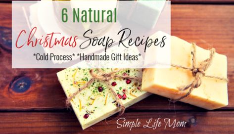 6 Natural Christmas Soap Recipes from Simple Life Mom Christmas Soap Recipes, Cinnamon Soap, Navidad Natural, Layered Soap, Săpunuri Handmade, Cold Process Soap Recipes, Holiday Soap, Soap Gifts, Christmas Soap