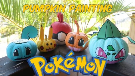 Bulbasaur Pumpkin Painting, Squirtle Pumpkin, Pokemon Pumpkin Painting, Pokemon Pumpkin, Story Book Pumpkin, Halloween Craft Activities, Halloween Pumpkin Diy, Pokemon Halloween, Pokemon Bulbasaur