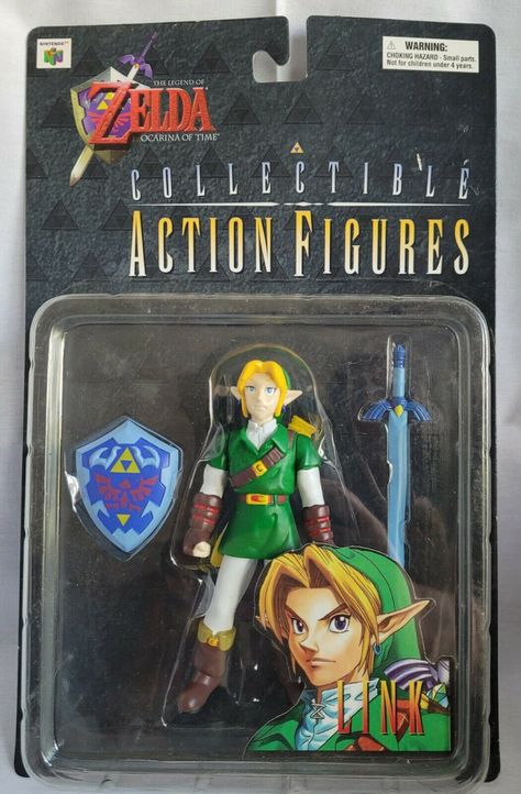 Zelda Link Collectible Action Figure 1998 Video Game Action Figures, Link Twilight Princess, Super Mario Plush, Floor Inspiration, Zelda Anime, Mario Plush, Nerd Room, Zelda Ocarina Of Time, Time Games