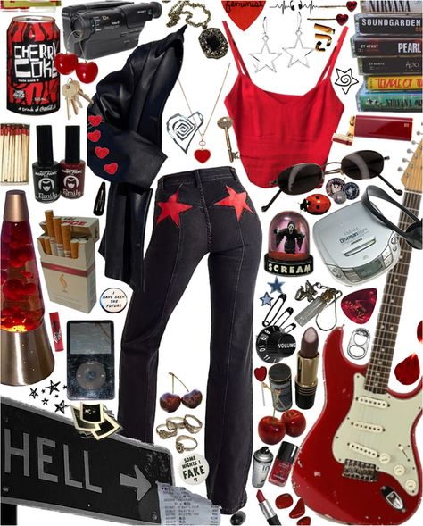 Girl Rockstar Outfit, Rockstar Bf Outfit, Rockstar Girlfriend Outfit 90s, Rockstar Girlfriend Aesthetic Outfits 90s, 80s Outfits Rock, Rockstar Gf Aesthetic Outfits, Rockstar Outfit Ideas, 90s Rockstar Aesthetic, Female Rockstar Outfit