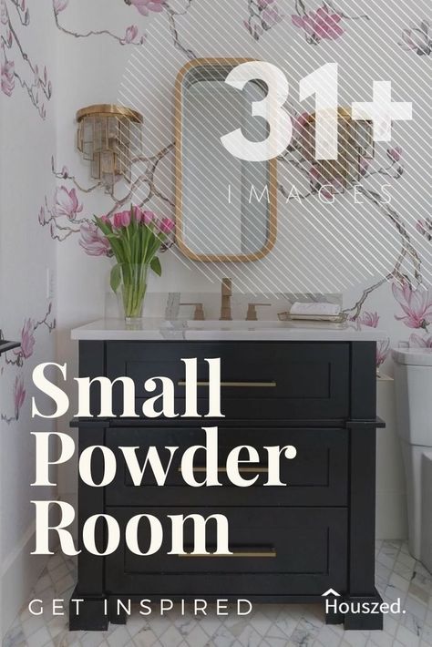 Tiny Powder Room Ideas, Traditional Powder Room Ideas, Small Powder Room Design, Powder Room Ideas Modern, Powder Room Inspiration, Small Powder Room Ideas, Powder Room Storage, Half Bathroom Decor Ideas, Powder Bathroom Ideas