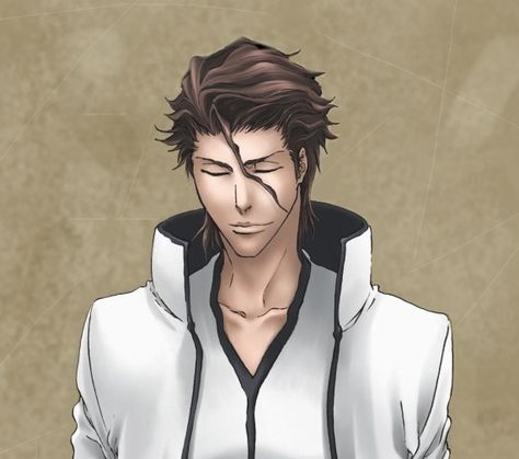 Sousuke Aizen from BLEACH anime by Masashi Kudou (DVD art). Aizen Bleach, Sousuke Aizen, Sosuke Aizen, Aizen Sousuke, Kubo Tite, Aizen Sosuke, Kuchiki Rukia, Kurosaki Ichigo, Anime Bleach