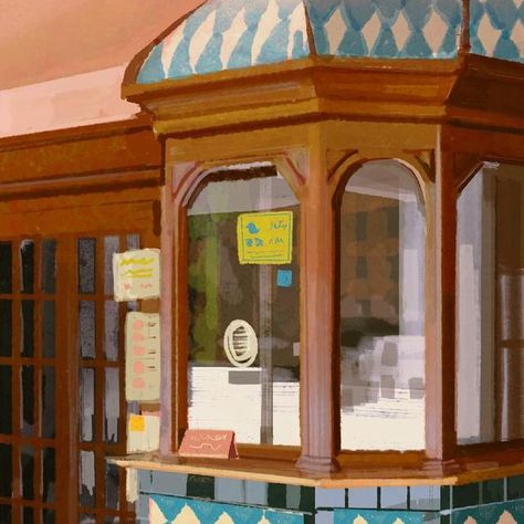 Chavoom on Instagram: "Study from a photo I found a cute ticket booth on Pinterest 🎫🐥. . . . . #illustration #artistsoninstagram #digitalpainting #ticketbooth #drawing #visdevartist #visualdevelopment #instaart #イラスト #digitalart #artistofinstagram #digitalart #yellowbird" Pinterest Illustration, Ticket Booth, Ticket Office, Drawing Competition, Visual Development, Insta Art, Digital Painting, Pixel Art, A Photo