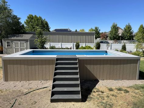 Above Ground Swimming Pools Group | We just finished our pool surround Above Ground Pool Surround Ideas, Above Ground Pool Surround, Pool Surround Ideas, Pool Surround, Above Ground Swimming Pools, Pool Ideas, Above Ground Pool, Next Step, In Ground Pools