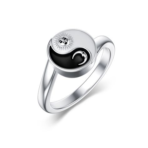 PRICES MAY VARY. 🖤Yin Yang Ring🖤 Classic Yin Yang elements combined with moon and sun,symbolize a balanced relationship, just like the relationship between husband and wife,you and your best friends or lovers. 🖤 Sun and Moon Design🖤 The little black and white half circles that swirl into each other, with moon and sun on either side.It looks very attractive and shows your independent charm. 🖤 Material🖤 This Yin and Yang Ring is made of real 925 sterling silver,hypoallergenic,lead free & nic Balanced Relationship, Yin Yang Jewelry, Yin Yang Ring, Silver Couple Rings, Yin Yang Necklace, Sun Symbol, Moon And Sun, Photo Locket Necklace, Sterling Silver Anklet