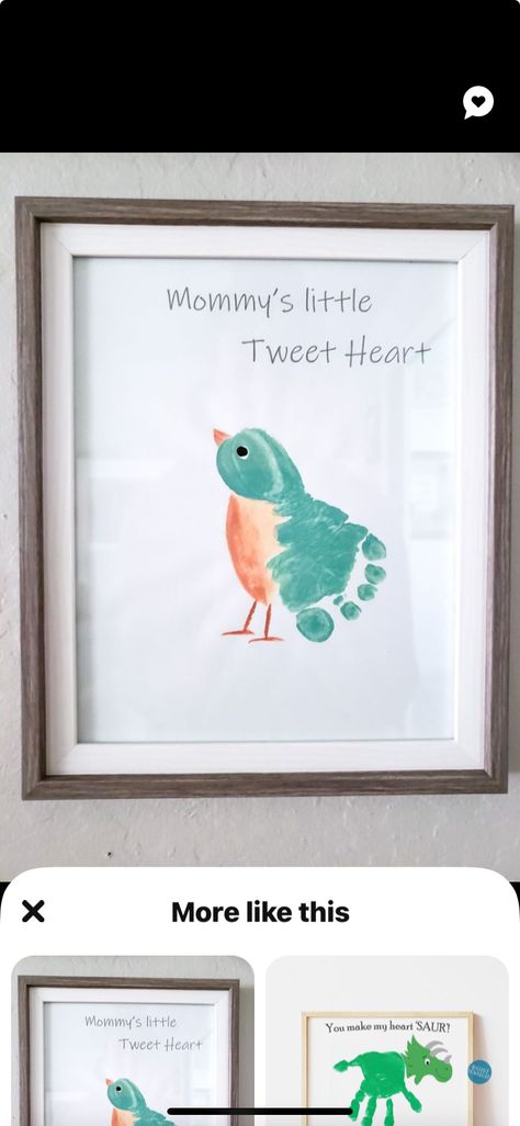 Bird Footprint, Childrens Art Projects, Diy Mother's Day Crafts, Footprint Craft, Fun Summer Activities, Footprint Art, Mothers Day Crafts For Kids, Handprint Art, Cute Easy Drawings