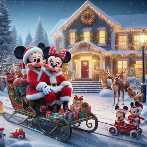 Goodnight Friends, Disney Characters Christmas, Disney Merry Christmas, Mickey Mouse Wallpaper Iphone, Mickeys Christmas Carol, Disney Best Friends, Disneyland Christmas, Minnie Mouse Pictures, Disney World Christmas