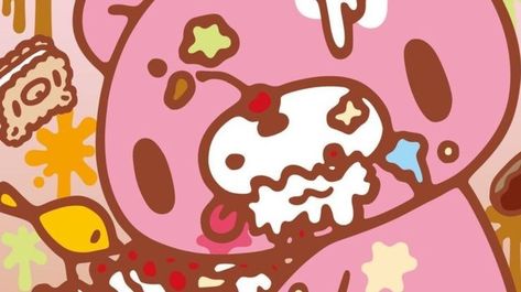 Pinterest Cover, Gloomy Bear, Halloween, Pink, Black