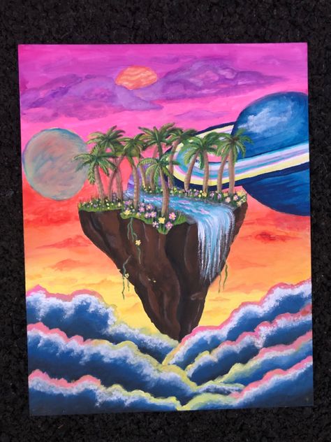 Trippy Ocean Drawing, Trippy Water Painting, Trippy Beach Painting, Trippy Sky Drawing, Trippy Clouds Painting, Trippy Sky Painting, Trippy Sunset Painting, Trippy Mountain Painting, Dreamscape Drawing