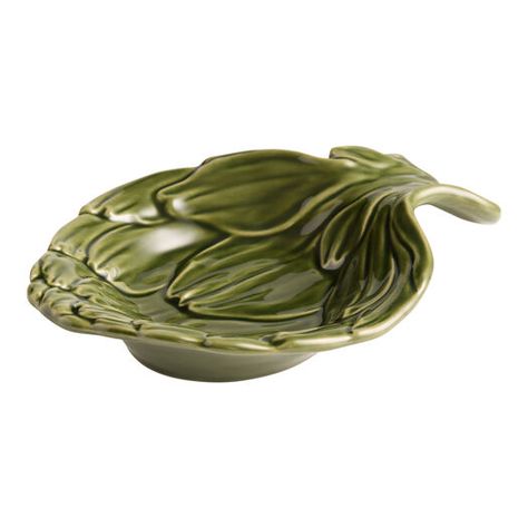 Dark Green Ceramic Artichoke Figural Spoon Rest by World Market Ceramic Artichoke, Ny Apartment, Dark Green Kitchen, Green Ceramics, Green Kitchen, World Market, Spoon Rest, Artichoke, Italian Style