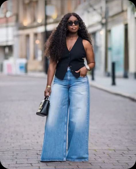 Gospel Concert Outfit, Gospel Concert Outfit Ideas Black Women, Denim On Denim Outfit Black Women, Concert Outfits Black, Concert Outfit Ideas Black, Casual Concert Outfits, Concert Outfits Black Women, Denim Outfit Black Women, Concert Outfit Ideas Black Women