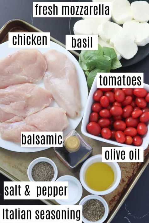 caprese chicken bake recipe Caprese Chicken Casserole, Baked Chicken Caprese Recipe, Caprese Chicken Baked, Chicken Theighs, Chicken Caprese Recipe, Baked Caprese Chicken, Gluten Free Casserole, Easy Salmon Recipes, Caprese Chicken