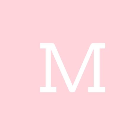 Nyc Rooms, Letter Icon, Pink Icons, M Letter, Pink Phone, Cute App, Phone Aesthetic, Pink Letter, Name Letters