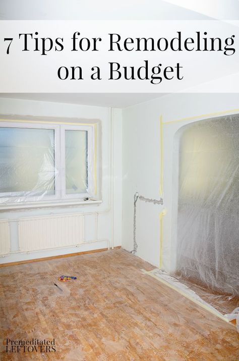 7 Tips for Remodeling on a Budget - These tips for remodeling on a budget can help you improve your home without blowing your budget. Remodeling On A Budget, Easy Home Improvement Projects, Budget Remodel, Easy Home Improvement, Budget Kitchen Remodel, Small Bedrooms, Revere Pewter, Diy Remodel, Kitchen On A Budget