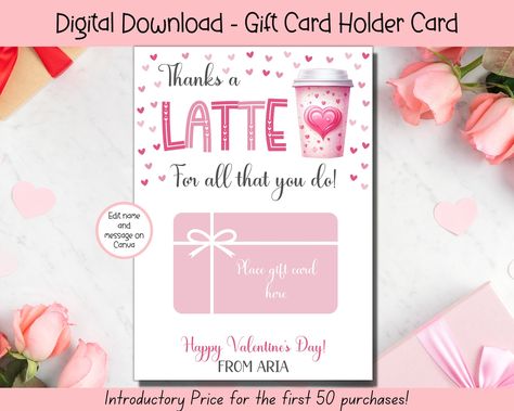 Valentine Gift Card, Teacher Valentine Gift, Valentines Day Teacher, Preschool Valentine, Teacher Preschool, Valentine Coffee, Valentines Gift Card, Coffee Gifts Card, Teacher Valentine Gifts