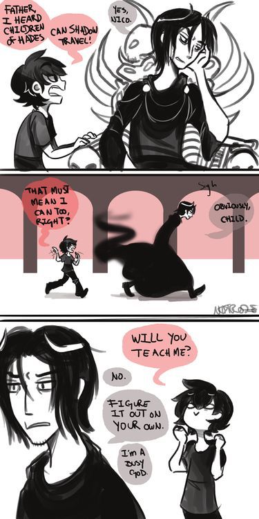 Nico and Hades Pjo Nico, Zio Rick, Pjo Hoo, Jason Grace, Percy Jackson Fan Art, Magnus Chase, Percy Jackson Memes, Leo Valdez, Percy Jackson Art