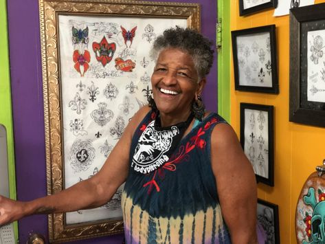 Meet Jacci Gresham, the owner of the oldest tattoo shop in Louisiana Oldest Tattoo, New Orleans Tattoo, Learn To Tattoo, Tattoo New, Female Tattoo Artists, Japanese Mom, Old Tattoos, Henna Tattoos, Big Easy