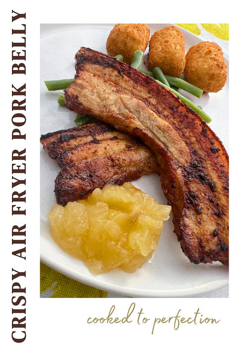 Pork Belly Recipes Crispy Air Fryer, Pork Belly Recipes Air Fryer, Air Fryer Pork Belly, Pork Belly Recipes Crispy, Pork Belly Strips, Fried Pork Belly, Air Fryer Pork, Pork Belly Recipes, Crispy Pork Belly