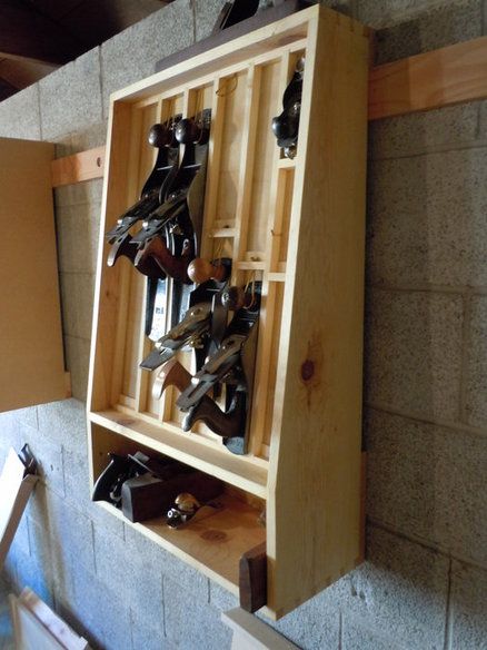 Plane Till, Cleat Storage, French Cleat Storage, Woodworking Tool Cabinet, Wood Tool Box, Tool Chests, Hand Plane, Woodworking Shop Layout, Garage Organize