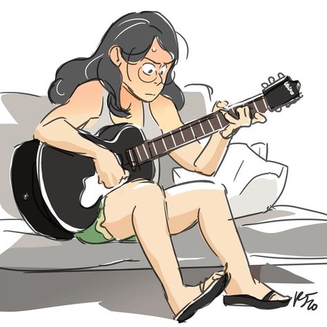 Singer Poses Drawing, Rebecca Sugar Sketches, Famous Poses, Rebeca Sugar, Guitar Poses, Guitar Reference, Rebecca Sugar Art, Rebecca Sugar, Guitar Aesthetic