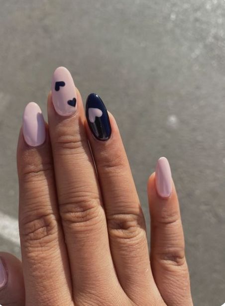 Heart Nails Aesthetic, Edgy Nails, Nails Aesthetic, Minimal Nails, Cat Kuku, Heart Nails, Dream Nails, Funky Nails, Pretty Acrylic Nails