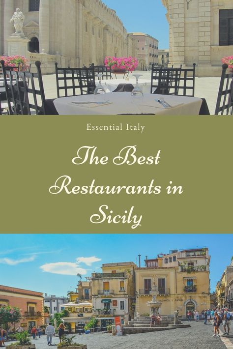 The Best Restaurants in Sicily Best Restaurants In Sicily, Sicily Restaurant, Sicily Trip, Sicily Travel, Italian Life, Holiday Guide, Wine Travel, Sicily Italy, Interesting Places