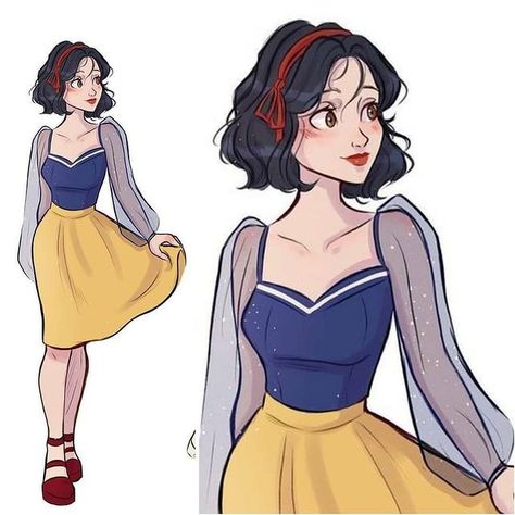 Thais Amaral (@thaismaaral) • Instagram photos and videos Snow White Fanart Modern, Snow White Outfit Ideas Modern, Snow White Outfit Ideas Disney Inspired, Desiny Princesses, Snow White Modern Outfit, Modern Snow White Outfit, Snow White Outfit Ideas, Snow White Inspired Outfit, Snow White Fanart