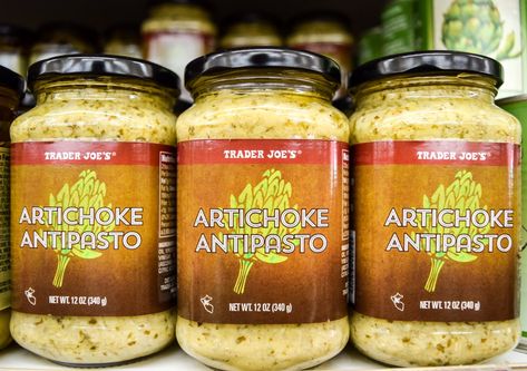 Artichoke Antipasto Artichoke Antipasto Recipes, Artichoke Antipasto Trader Joes Recipes, Leek And Potato Recipes, Antipasto Pasta, Meal Hacks, Antipasto Recipes, Trader Joes Snacks, Salad Appetizer Cups, Trader Joes Vegan