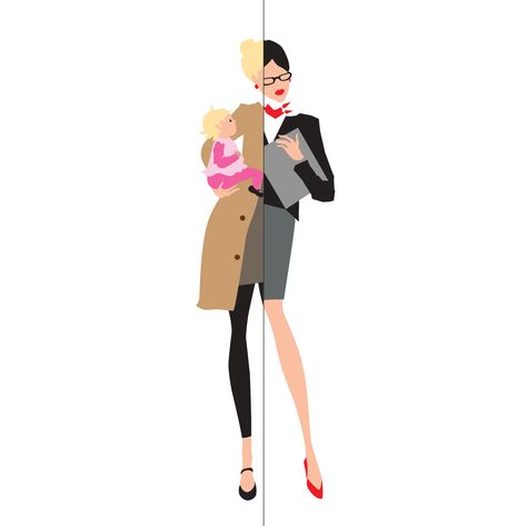 Working mother and child. Vector. Working Mother Illustration, Working Mom Illustration, Working Woman Illustration, Art Person, Branding Guide, Back Drawing, Soft Play Area, Business Cartoons, Parenting Blogs