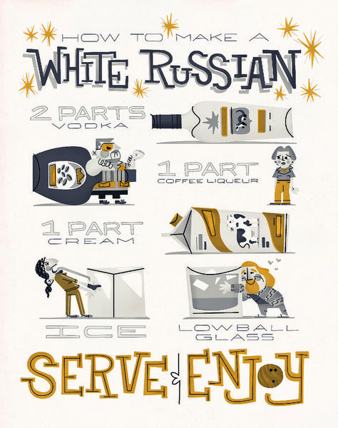 Big Lebowski Party, White Russian Recipes, Coen Brothers, Movie Nerd, Big Lebowski, White Russian, The Dude, The Big Lebowski, Russian Recipes