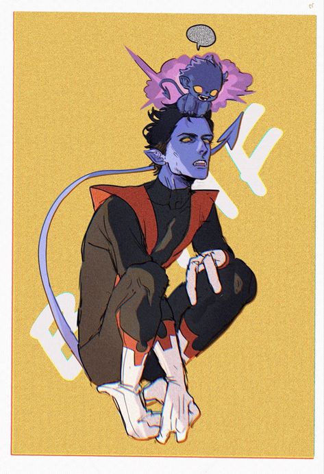 Night Crawler Fanart, Nightcrawler Xmen Fanart, Kurt Wagner Fanart, Nightcrawler Bamf, Nightcrawler Fanart, X Men Fanart, X Men Oc, Xmen Fanart, X Men Art