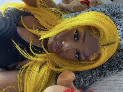 Yellow Hair, Hair Game, Black Girls Hairstyles, Aesthetic Hair, Mode Vintage, Hair Looks, Hair Goals, Dyed Hair, Hair Inspo