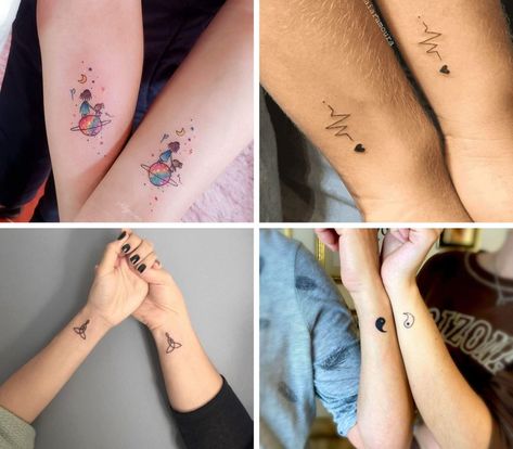 Tiny Tattoos For Mom And Daughter, Tiny Tattoos Mother And Daughter, Cute Matching Tattoos Mothers Daughters Small, Tiny Tattoos For Daughter, Matching Tattoos For Mother And Two Daughters, Small Tattoo Mom And Daughter, Edgy Mother Daughter Tattoos, Creepy Mother Daughter Tattoos, Small Tattoo Ideas For Mother And Daughter