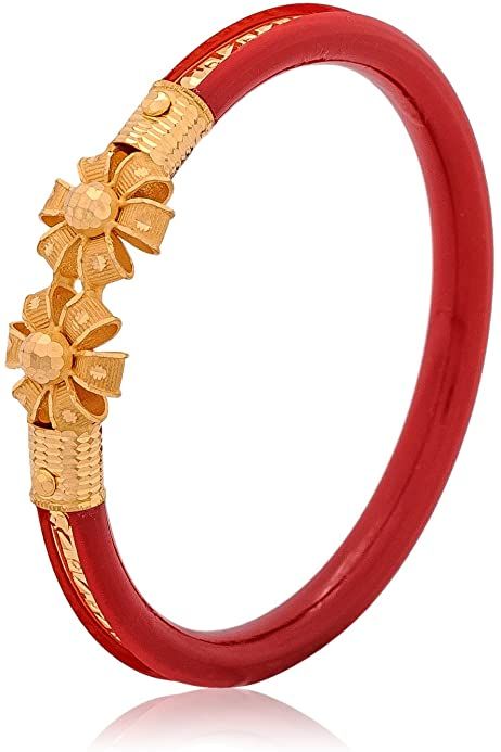 Buy Senco Gold Aura Collection 22k Yellow Gold Ring at Amazon.in Gold Pola Bangles Design, Senco Gold Jewellery, Sankha Design, Shakha Design, Antique Silver Jewelry Indian, Gold Aura, Gold Ring Price, Corset Sewing, Gold Jewellry