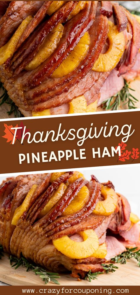 🍖 Calling all foodies! 🍴I'm sharing my secret recipe for the most delicious and flavorful brown sugar pineapple ham. 🤤 Perfect for impressing your guests at any holiday gathering or special occasion.🎉 Trust me, they won't be able to resist this mouthwatering dish. 😋 #FoodieFaves #DeliciousDish #BrownSugarPineappleHam #thanksgiving #thanksgivingrecipes #foodie #foodporn Ham Recipes For Thanksgiving, Ham Pineapple Recipes, Thanksgiving Ham Recipes, Brown Sugar Pineapple Ham, Main Dish For Potluck, Brown Sugar Pineapple, Thanksgiving Ham, Pineapple Ham, Thanksgiving Side Dishes Easy