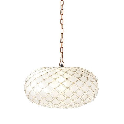 Serena & Lily Capiz Scalloped Chandelier Scalloped Chandelier, Capiz Chandelier, Banquette Design, Capiz Shell Chandelier, Rental Ideas, Creek House, Shell Chandelier, Young House, Young House Love