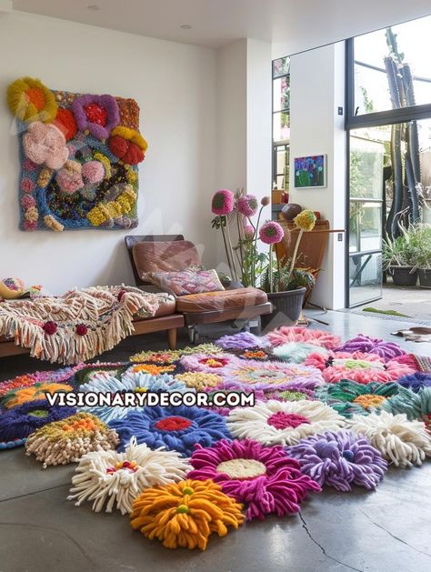 Unleash your creativity with hand-tufted rugs! From Anthropologie-inspired designs to eco-friendly natural fiber rugs, discover how to craft beautiful pieces for your home. Learn about upcycling, wool area rugs, and the best techniques for rug tufting. Whether you're layering rugs on carpet or creating whimsical animal designs, find all the tips and tricks you need. Don't forget to use a rug pad to keep your creations in place. Get inspired and start tufting today! Weaving Rugs On A Loom, Layering Rugs On Carpet, Rug Upcycle, Layering Rugs, Tufting Diy, Diy Moss, Moss Rug, Rug Tufting, Long Room