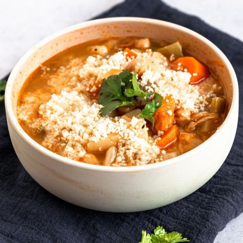 Vegetable Soup With Couscous Recipe (Moroccan Style) Soup Couscous, Soup With Couscous, Best Vegetable Soup, Couscous Soup, Best Vegetable Soup Recipe, Roast Tomato Soup Recipe, Couscous Recipe, Creamy Pumpkin Soup, Hearty Vegetable Soup