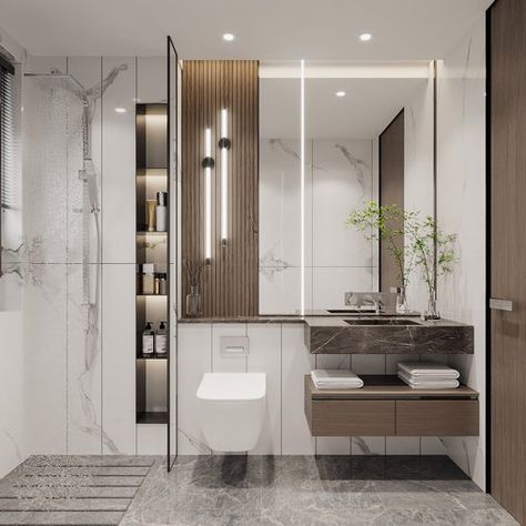 Modern Contemporary Toilet Design, Morden Toilet Interior, Minimalistic Toilet Design, Minimalist Toilet And Bath, Sims 4 Modern Bathroom Cc, Toilet And Bathroom Design, Modern Luxury Bathroom, Architecture Concept Diagram, Guest Bathrooms