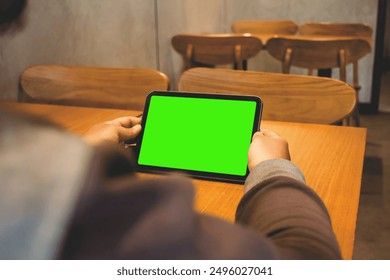 Tablet Device Green Screen On Table Stock Photo 2496027043 | Shutterstock Science Signs, Channel Art, Schedule Design, Real Estate Flyers, Color Palette Generator, Holiday Illustrations, Collage Maker, Green Screen, Personalized Books